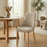 Stripe Jacquard Turkish Chair Cover Beige