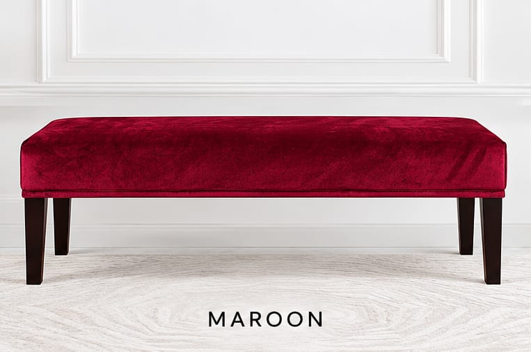 Velvet Bedside Setty Cover - Maroon