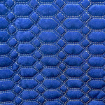 velvet heavy embroidered bed spread 4pcs blue