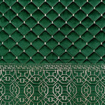 velvet heavy embroidered bed spread 4pcs green
