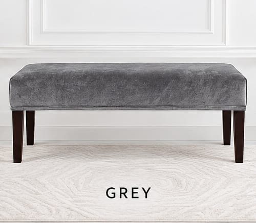 Velvet Bedside Setty Cover - Grey