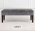 Velvet Bedside Setty Cover - Grey