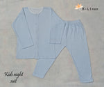 snuggle up kids suite blue and white suit.