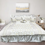 bridal bedsheet set light grey bed sheet set.