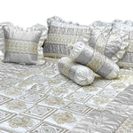 bridal bedsheet set light grey bed sheet set.