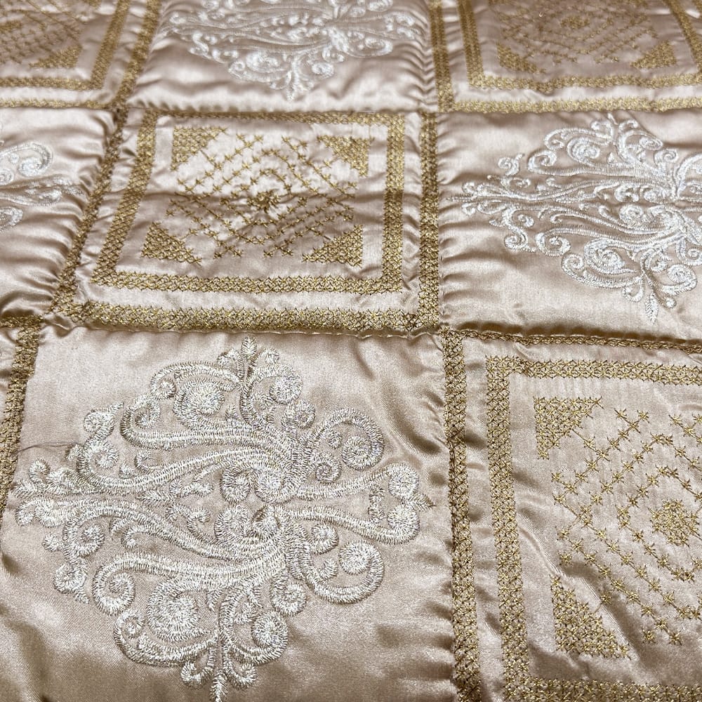 bridal bedsheet set golden hues bed sheet set.