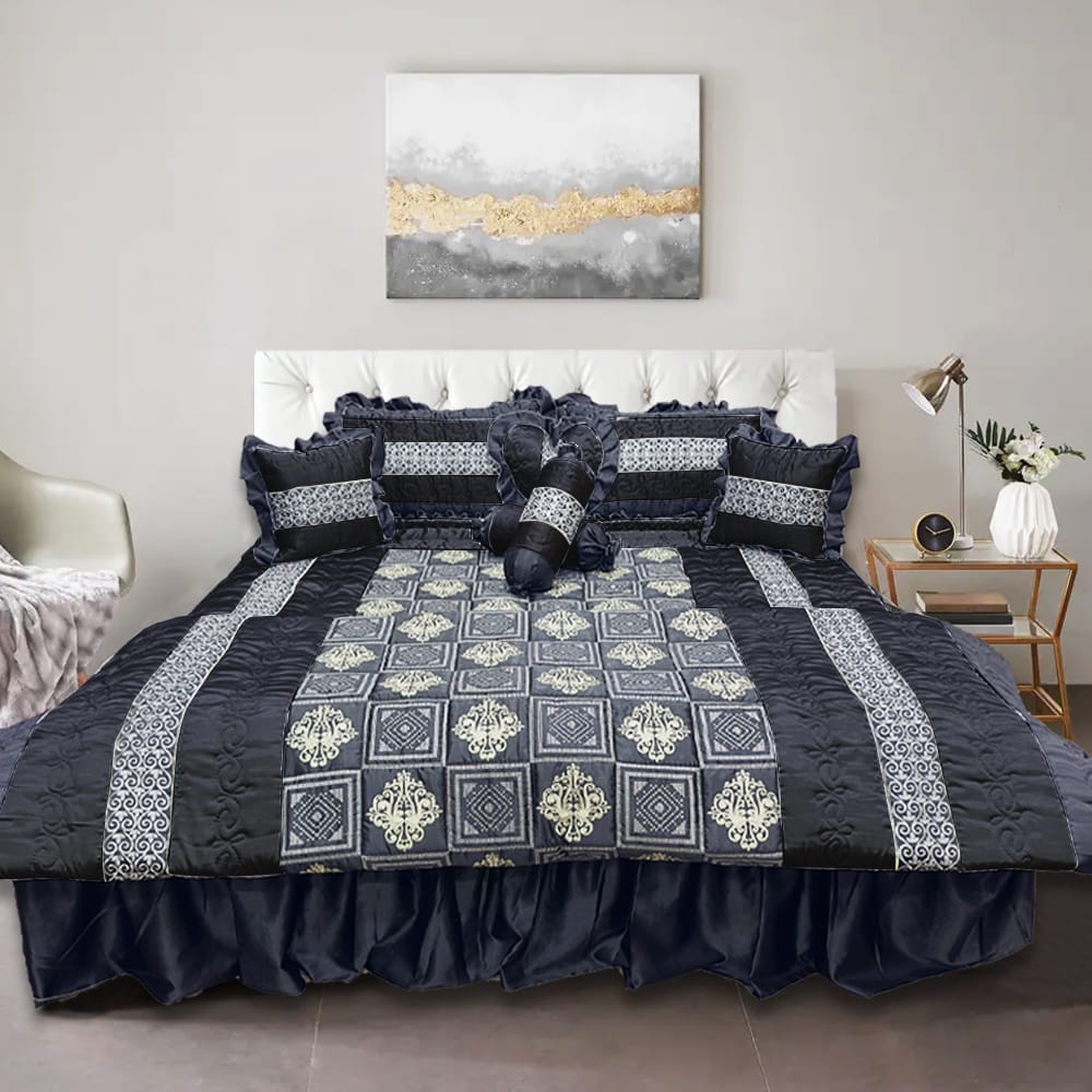 bridal bedsheet set black bed sheet set.