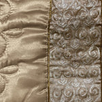 bridal bedsheet set golden hues bed sheet set.
