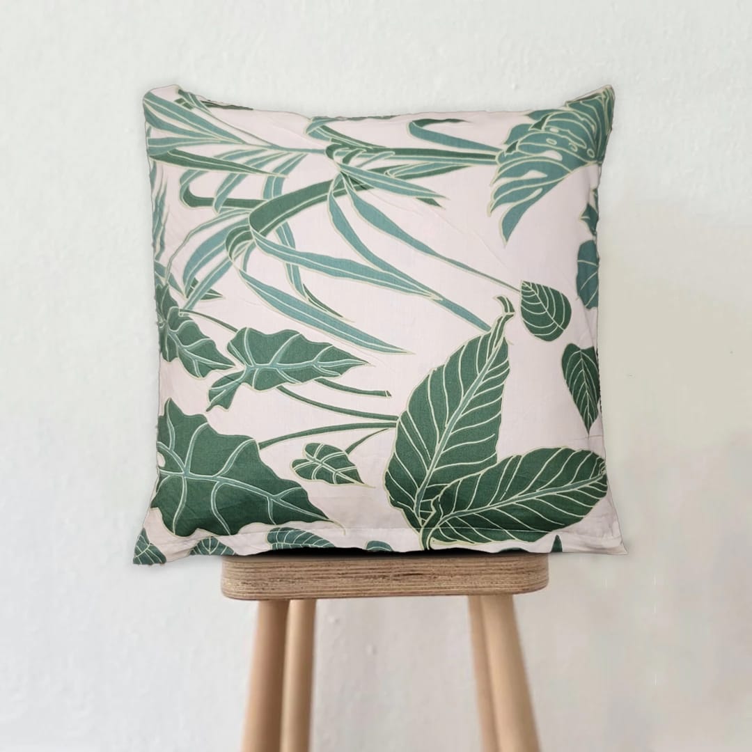 cotton cushion cover greenery cover.
