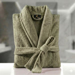 Fluffy Bathrobe - Olive Green