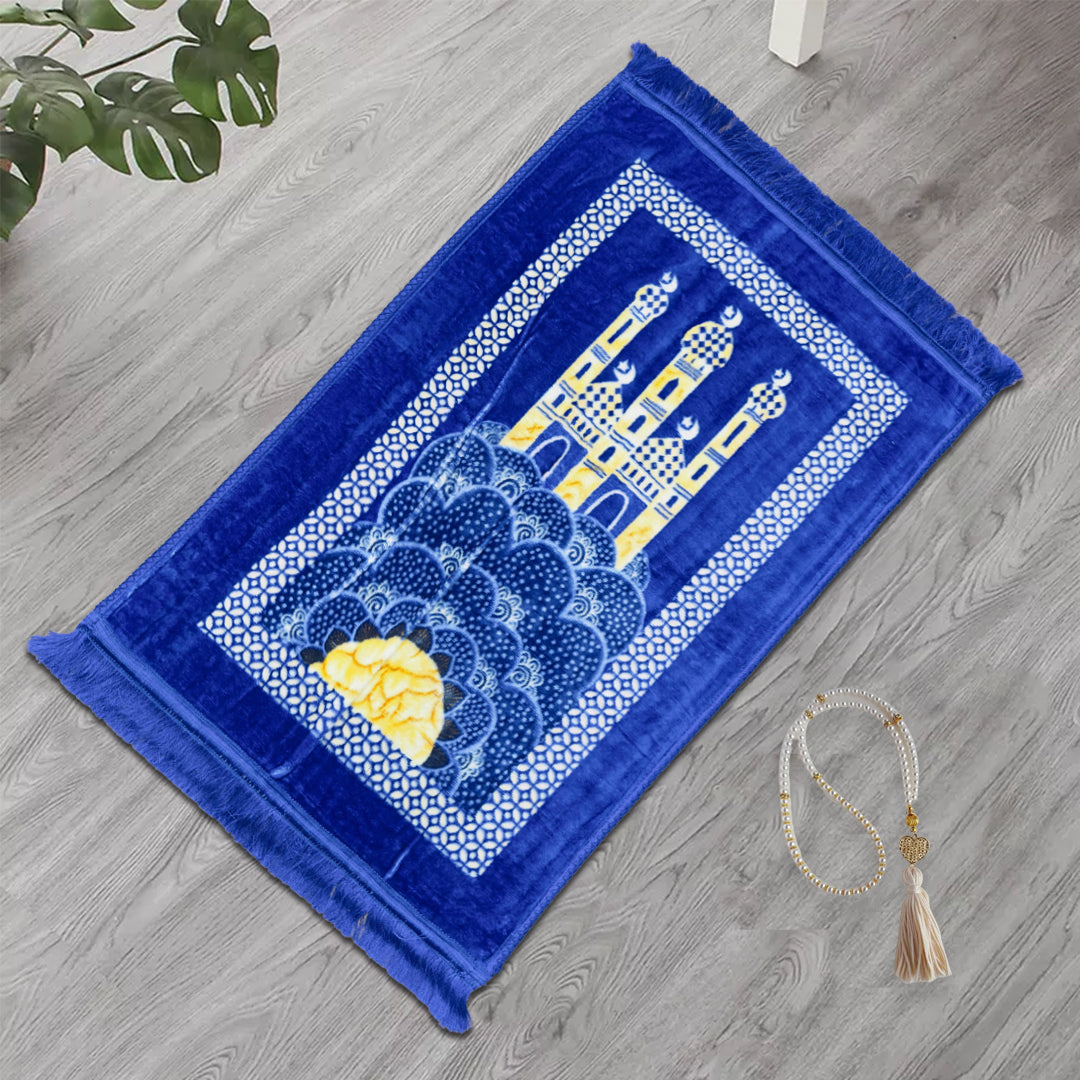 premium velvet prayer mat minaret