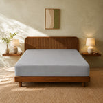 Jersey Bed Fitted Sheet - Light Grey