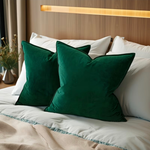 Velvet Premium Cushion Cover - Emerald Green