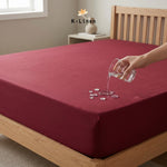 Water Proof Mattress Protector - Maroon