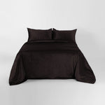 Velvet Brown Duvet Cover Set - 5 Pcs Set