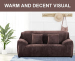 velvet plush sofa cover brown sofa cover.