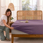 Jersey Bed Fitted Sheet - Purple