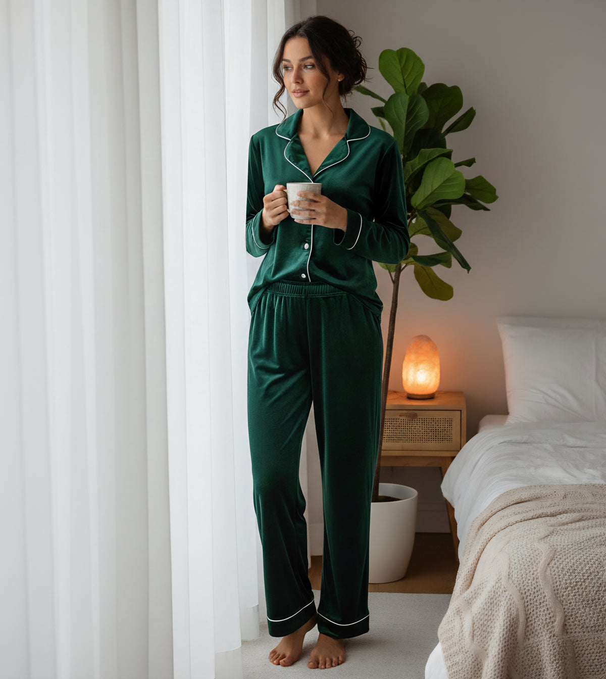 Women Velvet suite - Emerald Green
