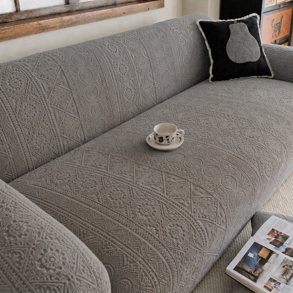 Bohemian Sofa Cover - Grey