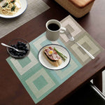 6 piece table matt tranquil dining table mat set.