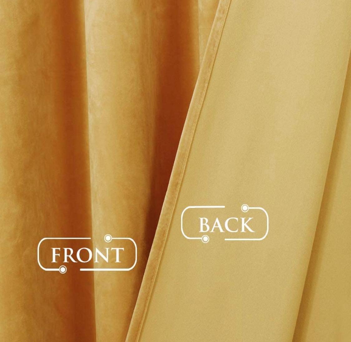 premium velvet curtain golden