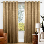 jacquard curtains golden