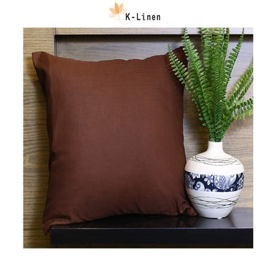 square shape velvet floor cushion pack of 2 brown