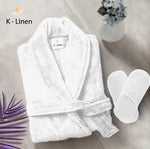 velour white bathrobe