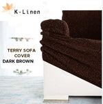 premium terry sofa cover dark brown sofa cover.
