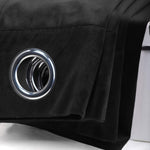 premium velvet curtain pair grey