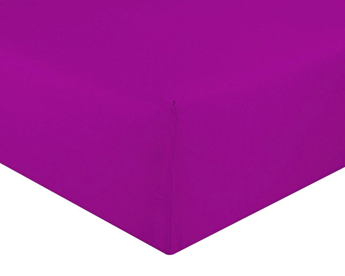 Jersey FItted Sheet - Dark Purple