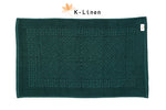 greek bath mat green