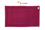 greek bath mat red