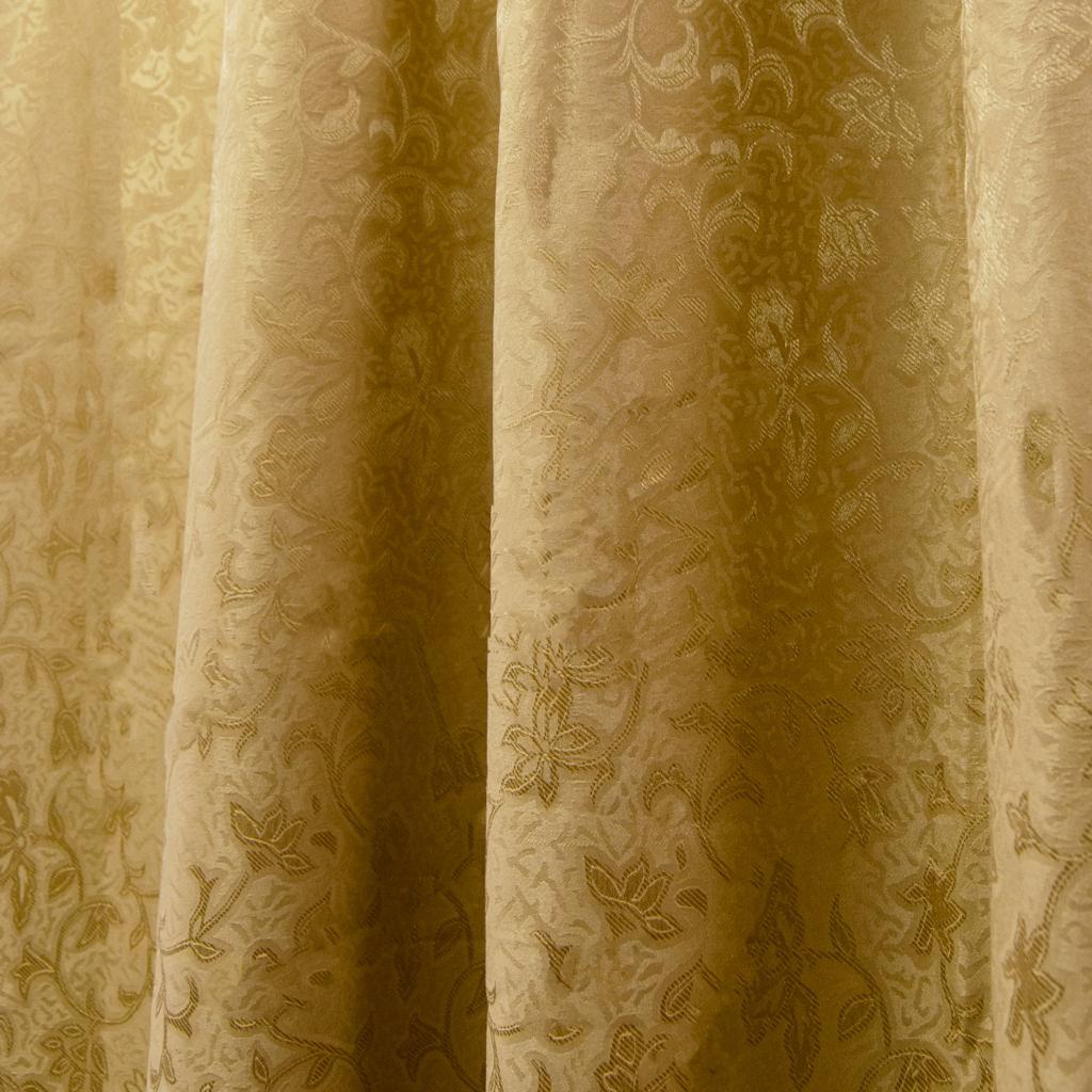 jacquard curtains golden