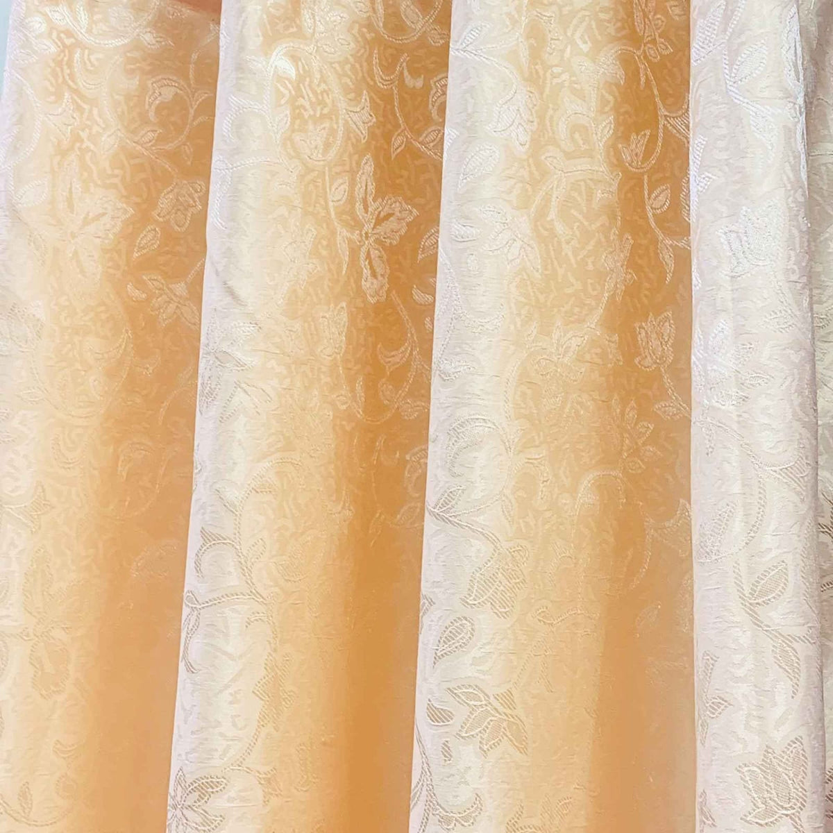 jacquard curtains with lining golden