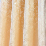 jacquard curtains with lining golden
