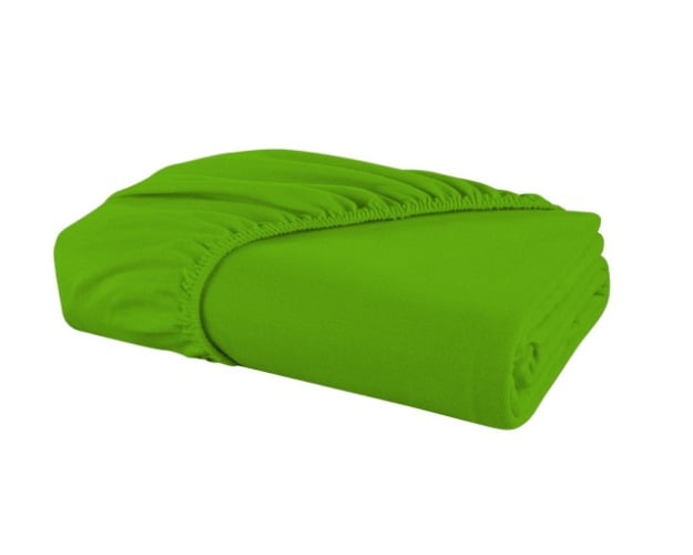 Jersey Bed Fitted - Green