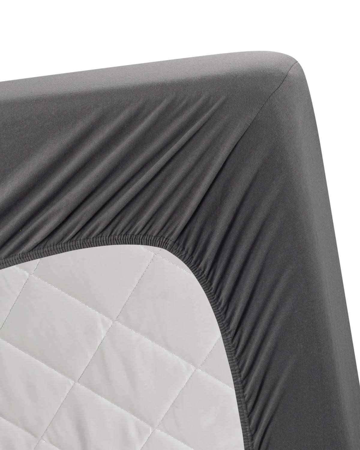 Jersey FItted Sheet - Grey