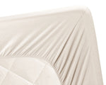 jersey bed fitted skin beige