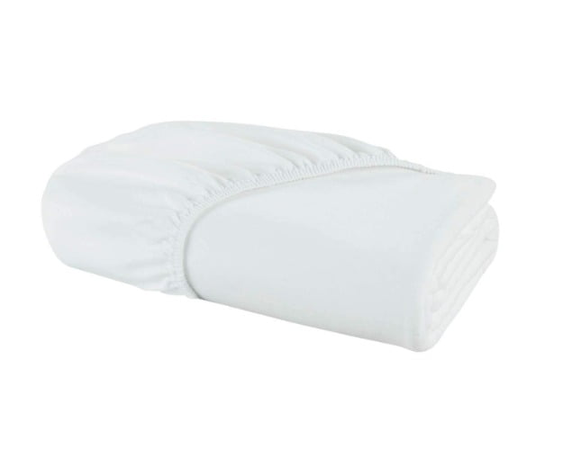 jersey bed fitted white