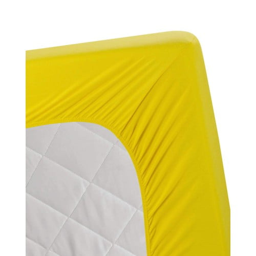 Jersey FItted Sheet - Yellow