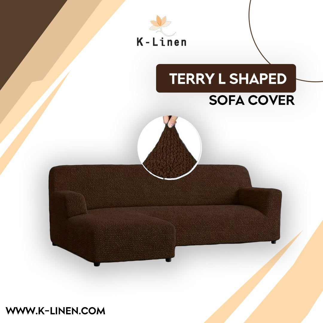 l shape terry sofa cover brown sofa cover.