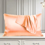 pair of satin pillow cover pink pillow cover.