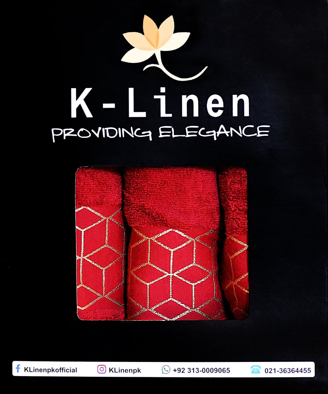 k linen towel set collection premium red towel.