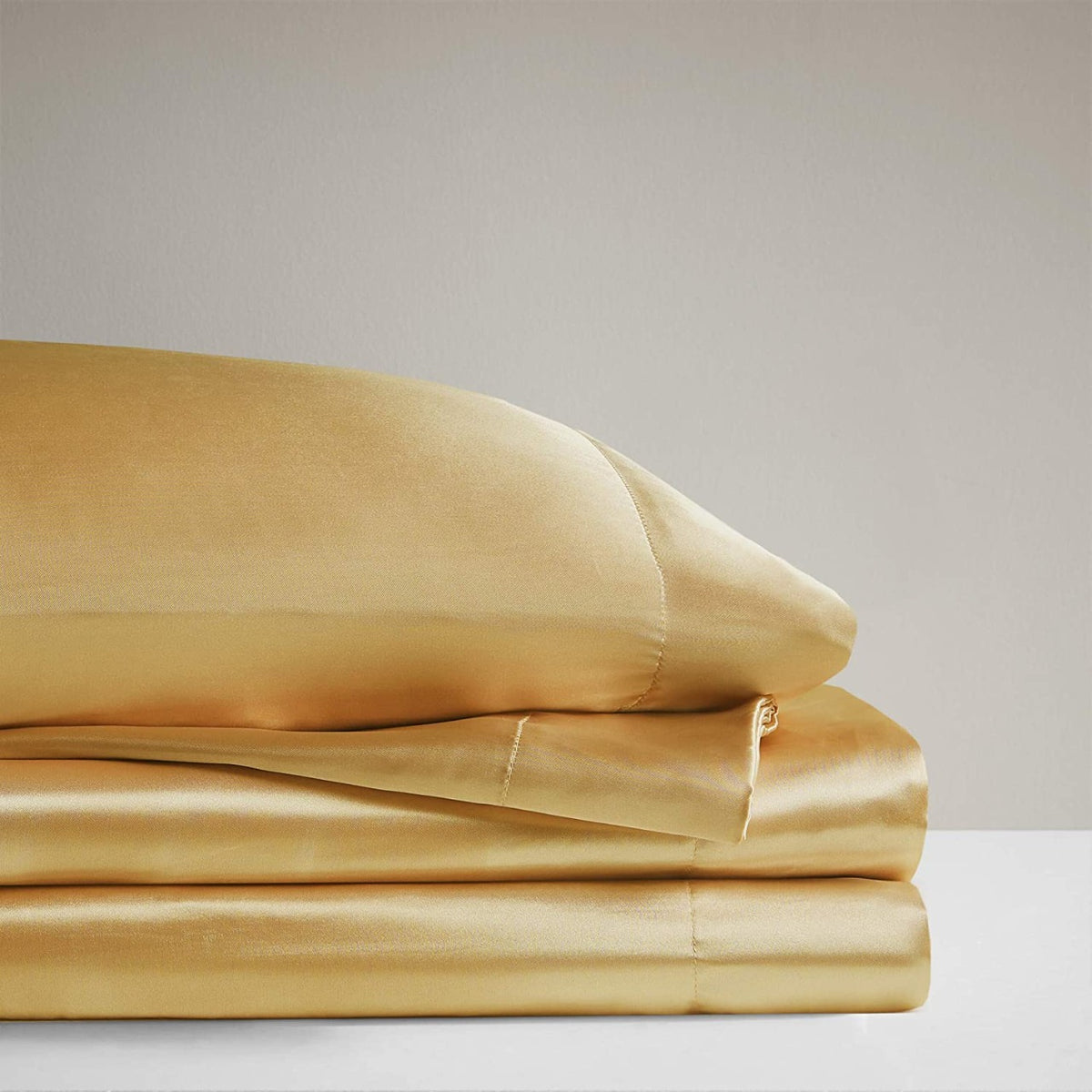 premium satin sheet golden