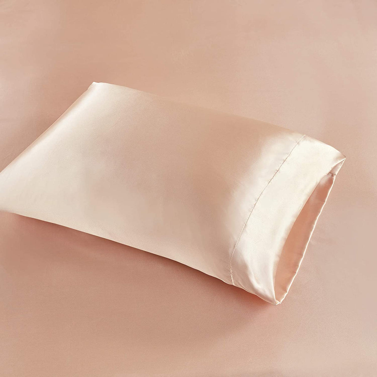 premium satin sheet blush pink