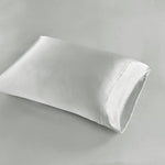 premium satin sheet grey