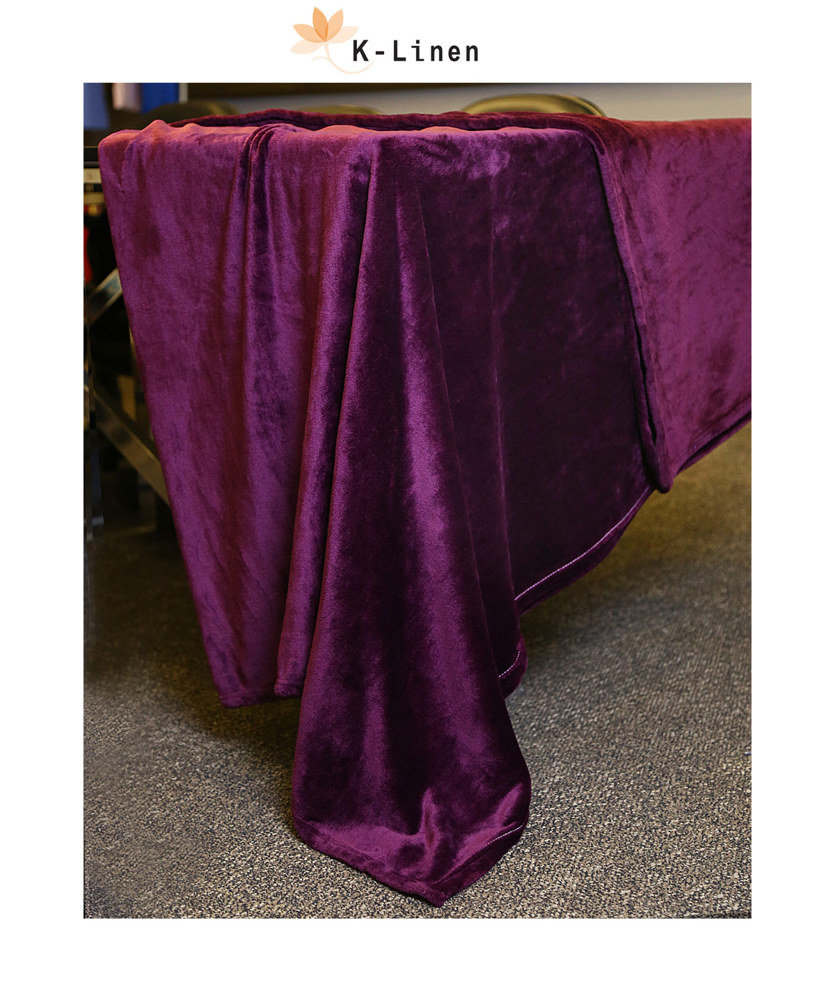 purple microfiber plus blanket blanket.