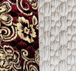 quilted bedspread set maroon 1