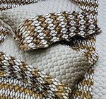 quilted bedspread set golden white